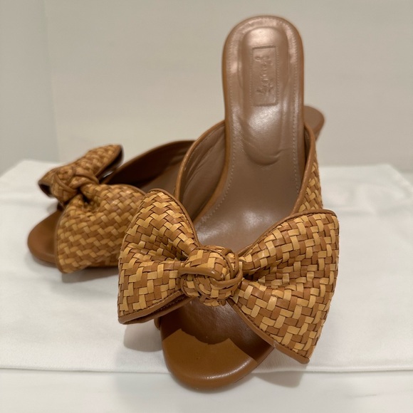 Johanna Ortiz Woven Bow Heels | Sz 40 | SPECIAL COLLABORATION MODA OPERANDI - Picture 1 of 6